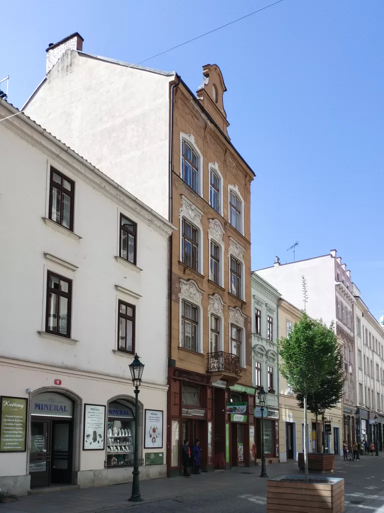 Dům rodiny Justicových v dneršní ulici Bedřicha Smetany v Plzni